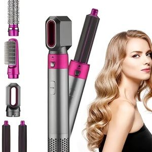 5 in 1. Hair Dryer & Dry Professional Curling Iron Hair Straightener.